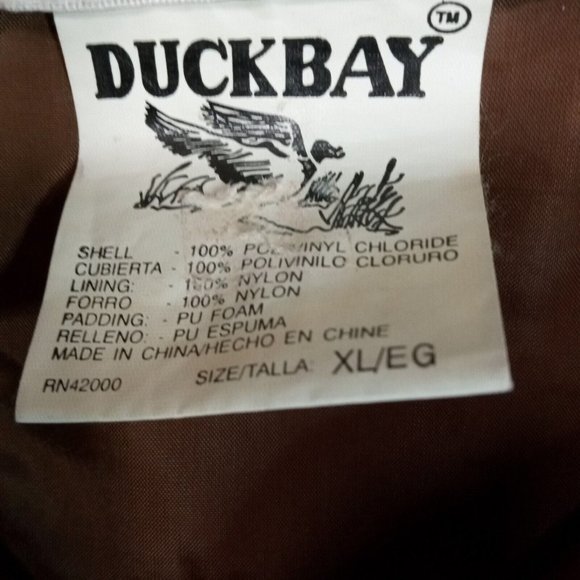 Vintage Duck Bay Mens Jacket Camouflage Camo Hunting Padded Pocket Waterproof XL - Picture 7 of 10